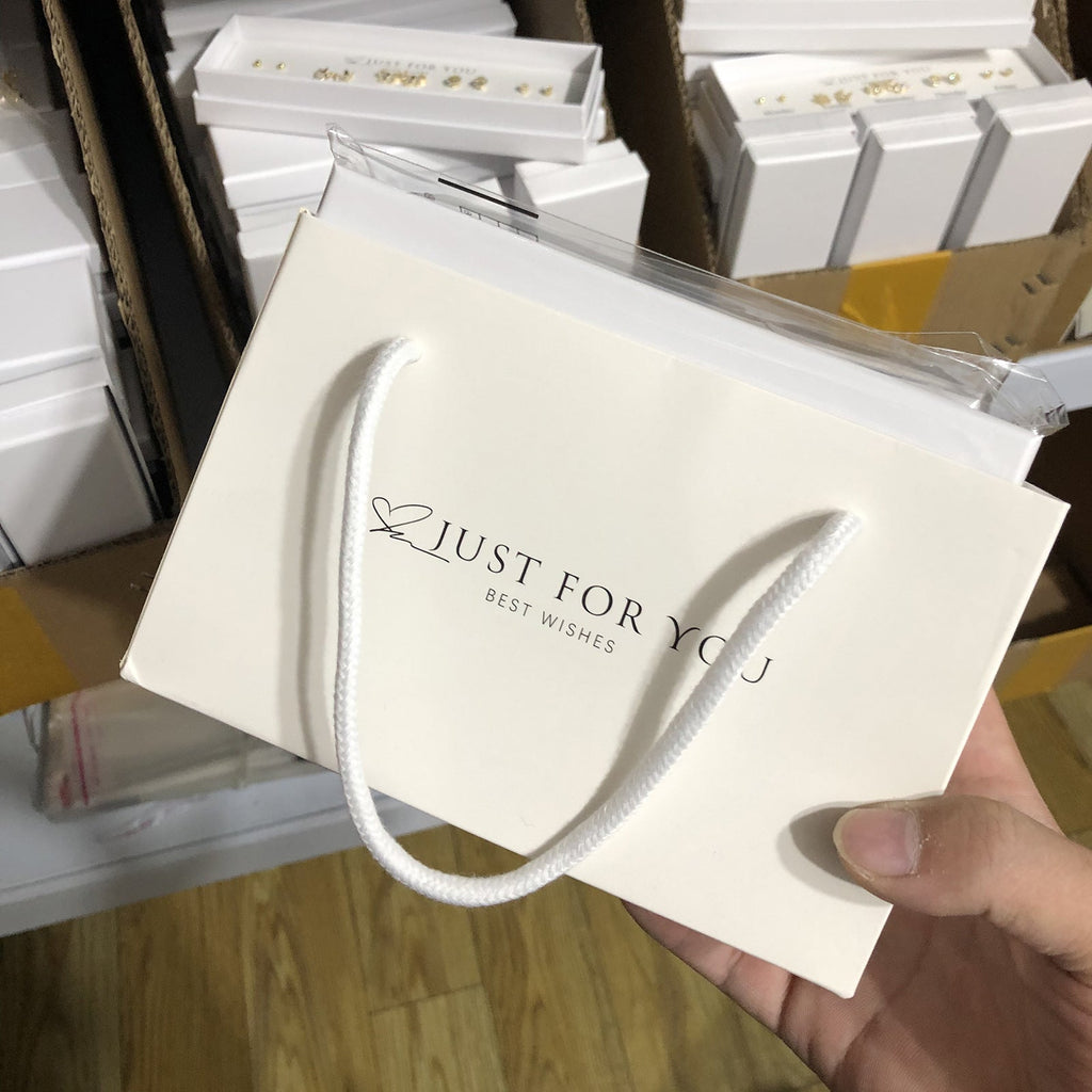 Gift bags arranged beautifully for gifting