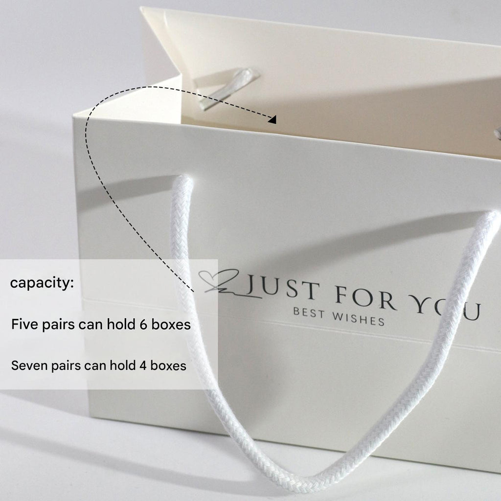 Multicoloured elegant gift bags displayed