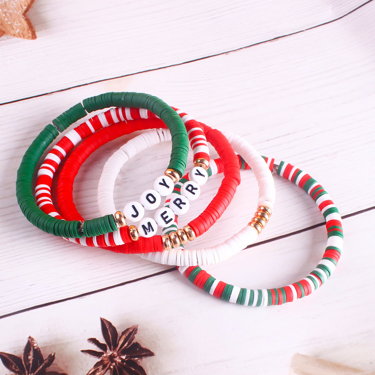 Elegant Handmade Soft Clay Beaded Bracelet Image 4