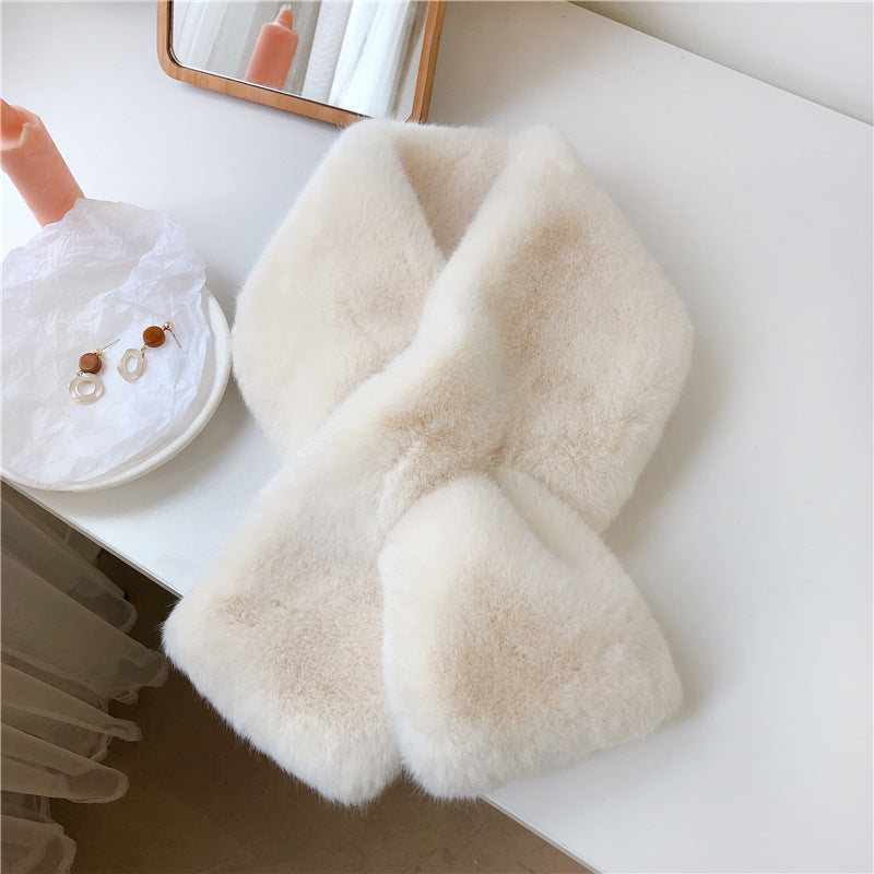 close up of soft faux fur texture