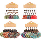 Elegant waterdrop earrings on display image 3