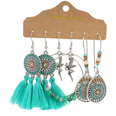 Multiple colour options of alloy earrings image 7