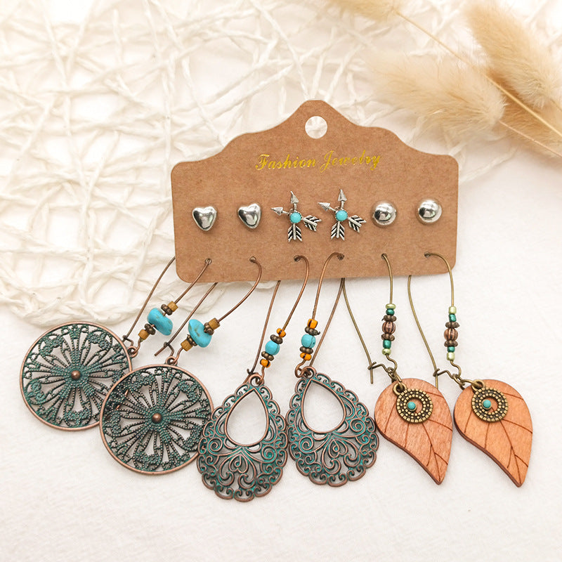 Elegant Vintage Style Earrings on display