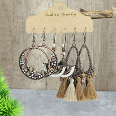 various colour options of bohemian earrings