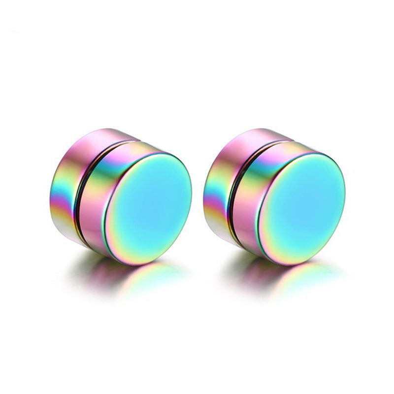 Display of titanium ear studs in geometric designs