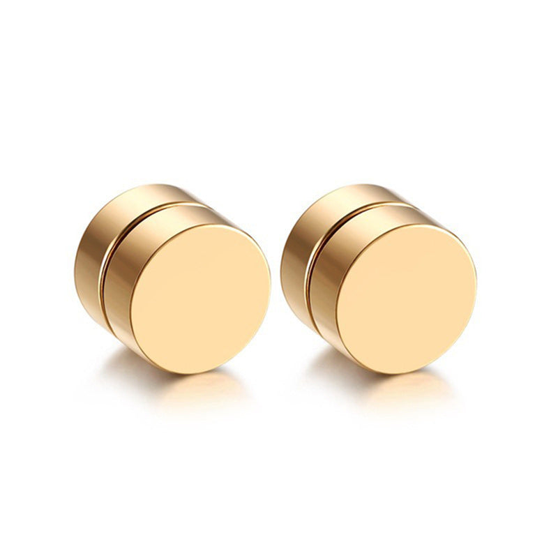 Stylish and elegant gold magnetic ear studs