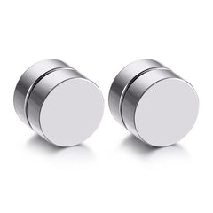 Titanium steel ear studs in various sizes and colours
