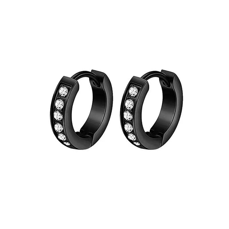 Detailed view of durable geometric earrings design