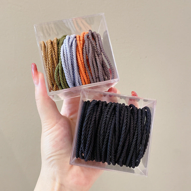 Assorted colour High Elasticity Non-Slip Hair Ties
