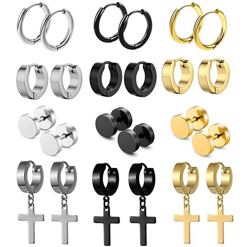 Fashionable earrings displayed on a wooden surface 5