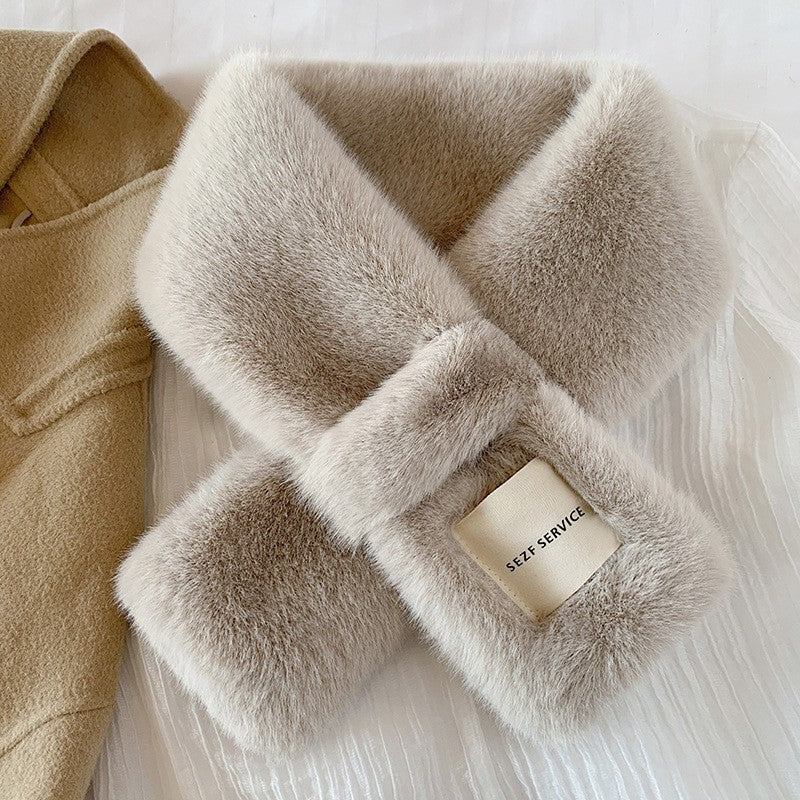 Cozy Faux Fur Rabbit Scarf image 7