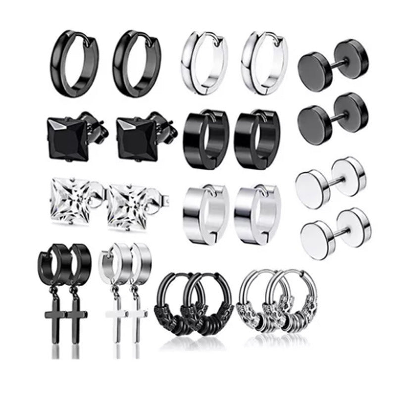 Elegant earrings on display