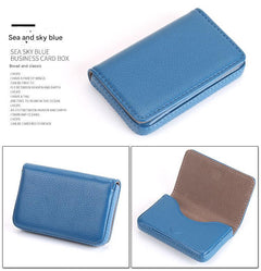 Customisable PU card holder in multiple colours