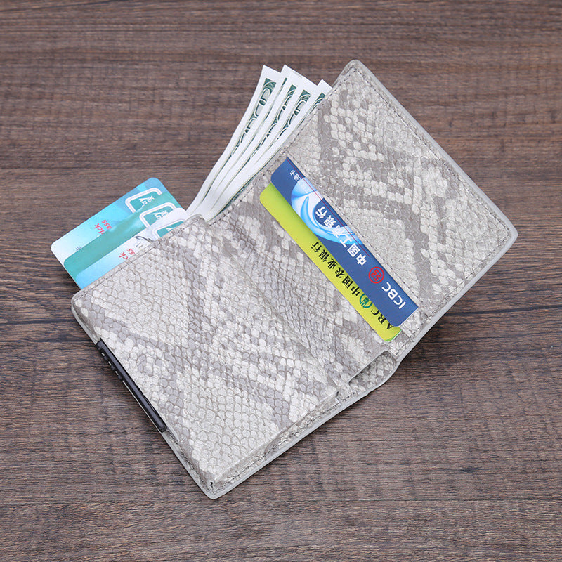 Sleek design of an RFID credit card holder