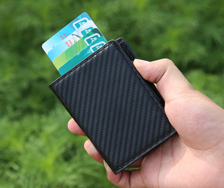 Aluminium wallet showcasing various colour options