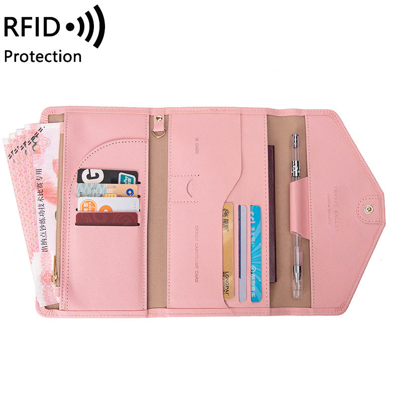 Multicolour passport holder with RFID protection