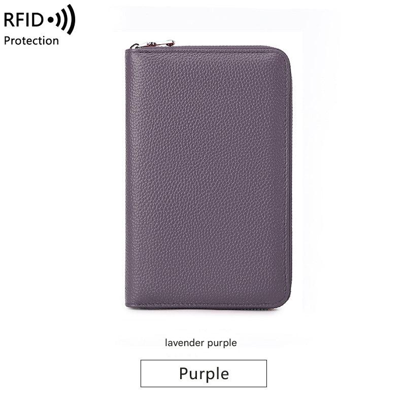 Premium RFID Leather Passport Holder Image 4