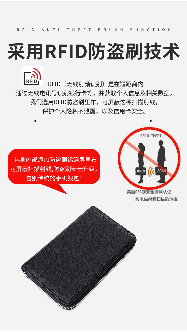 Premium RFID Leather Passport Holder Image 4