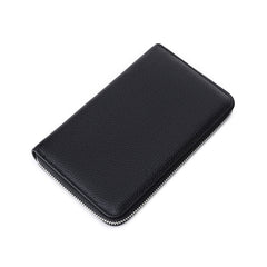 Elegant leather wallet used as a passport holder
