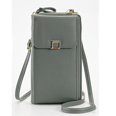 Stylish PU leather women's crossbody bag in white colour
