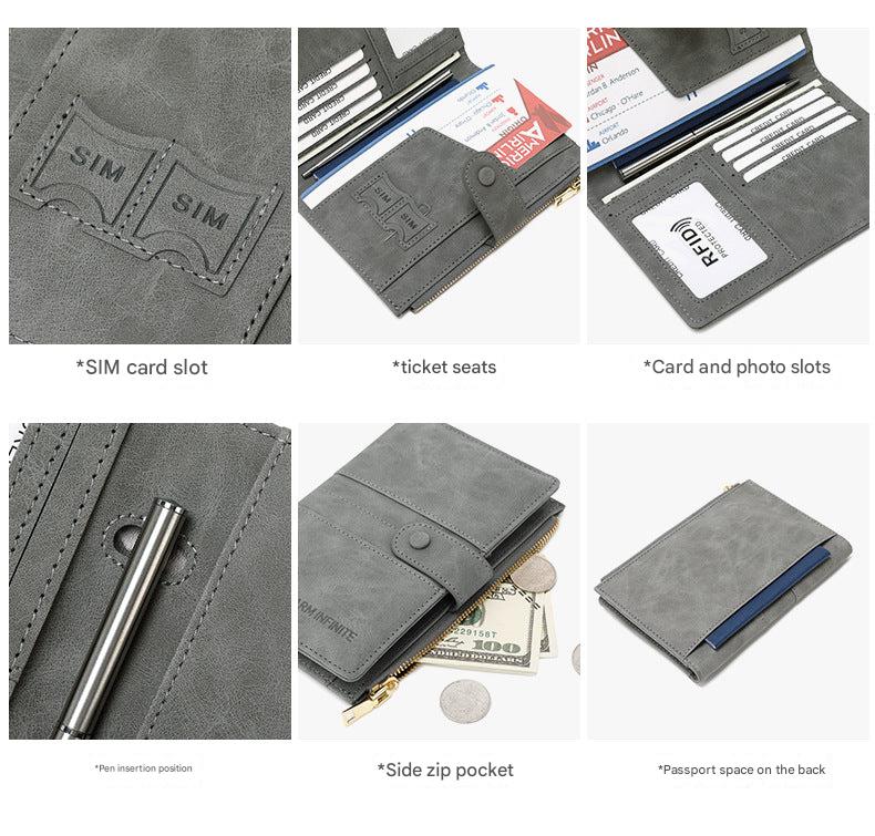Secure RFID Passport Holder in Red