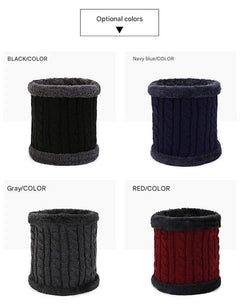 Knitted neck warmer in grey colour