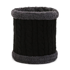 Knitted neck warmer in burgundy