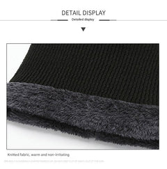 Full view of unisex knitted winter beanie