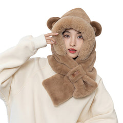 Bear hat and scarf set in multiple colours