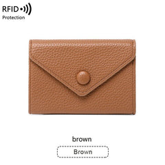 Compact RFID blocking card case in black