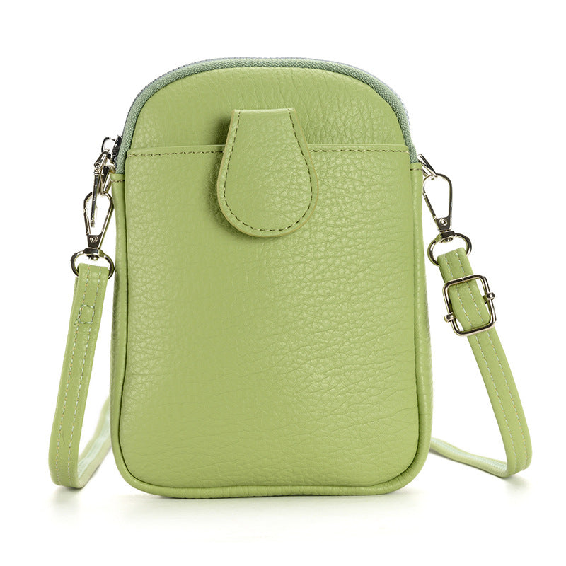 Trendy PU leather mini bag in brown