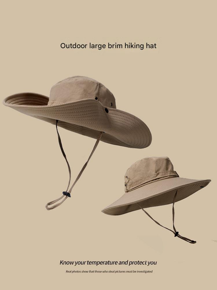 black wide brim summer cowboy hat
