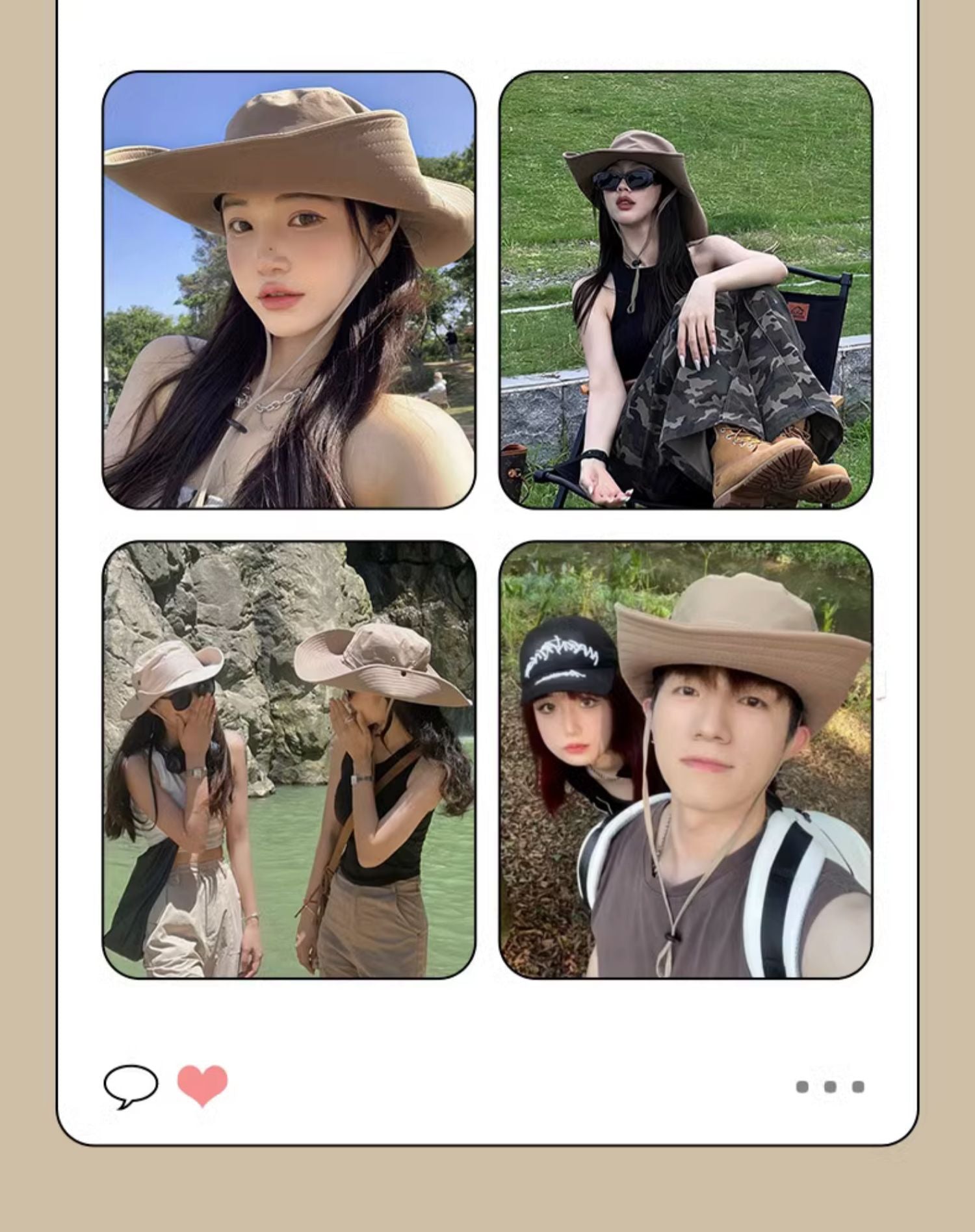 gray summer hat for hiking