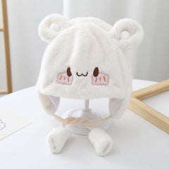 Close-up of the Cozy Plush Baby Hat