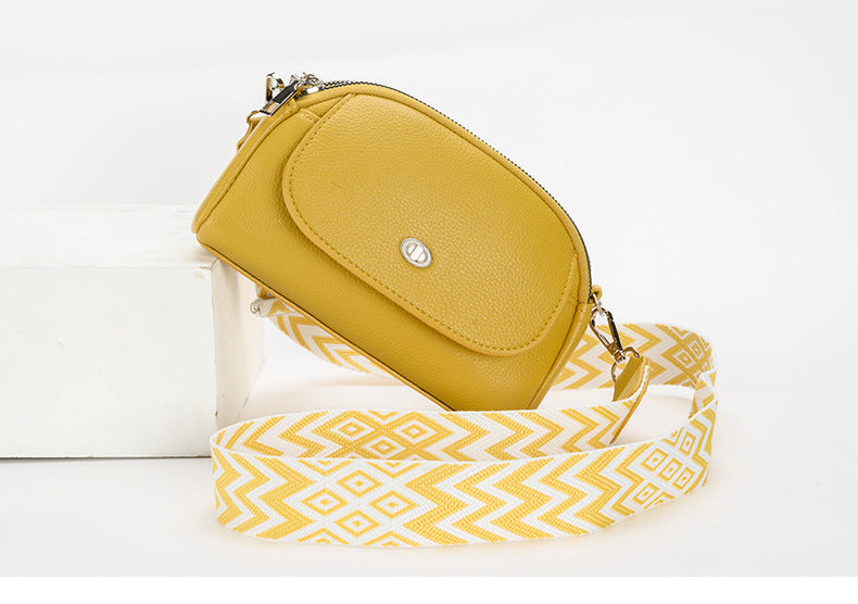 Fashionable grey-blue dumpling bag for women