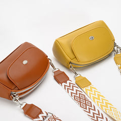 Chic brown women's shoulder bag