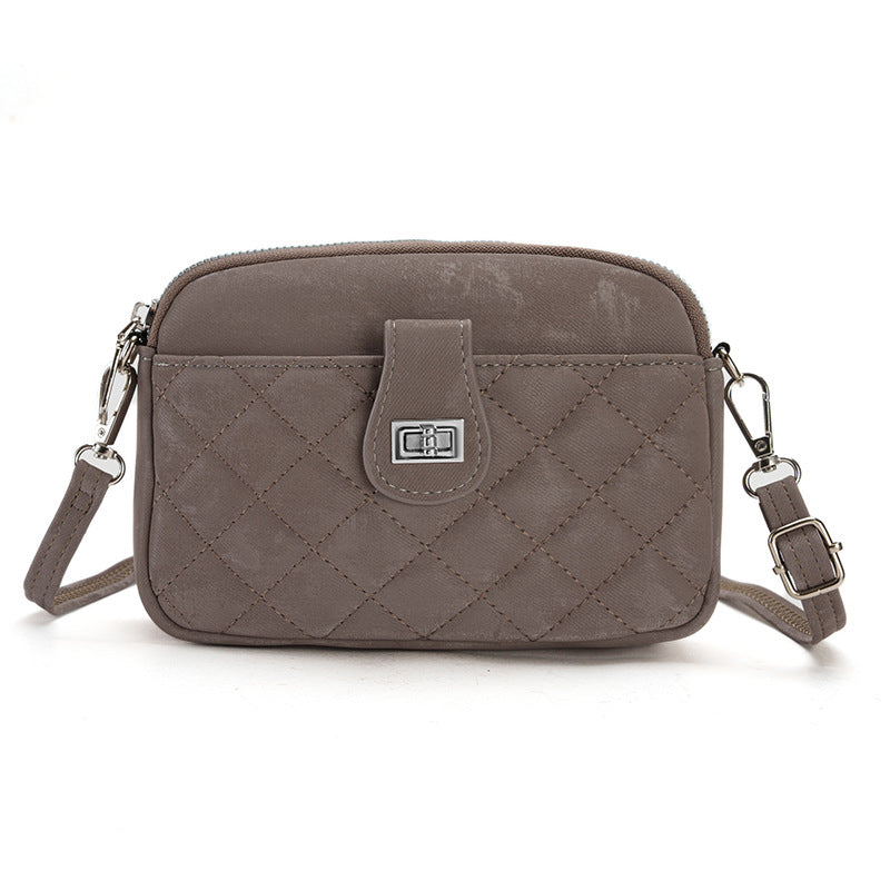 Various colours of women's crossbody bag in display