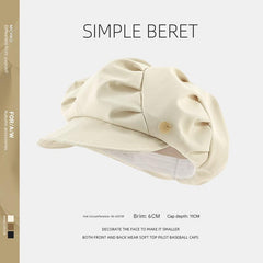 Close-up of women's stylish beret