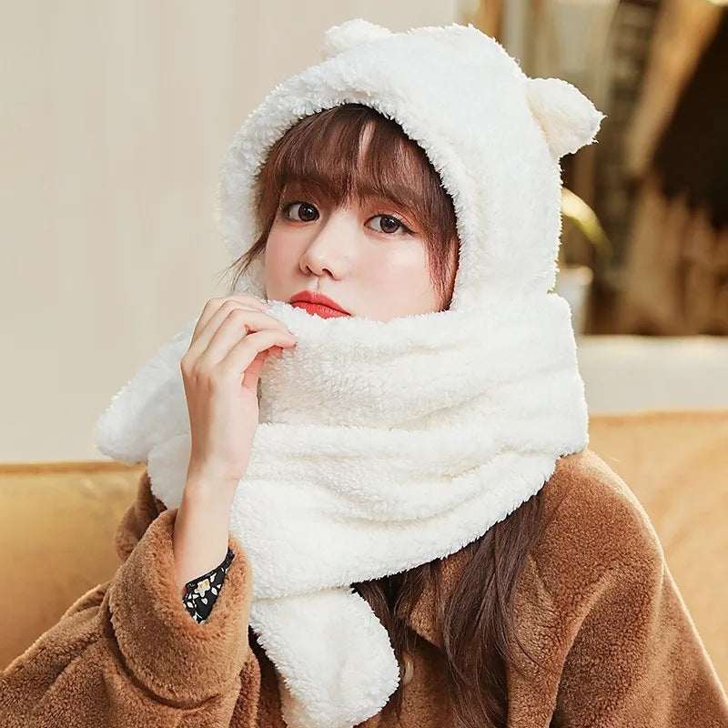 Casual warm scarf set for winter outings