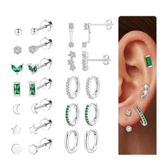 earrings set with different colour options
