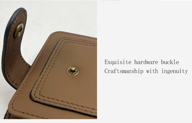 Lifestyle shot of leather wallet in everyday use