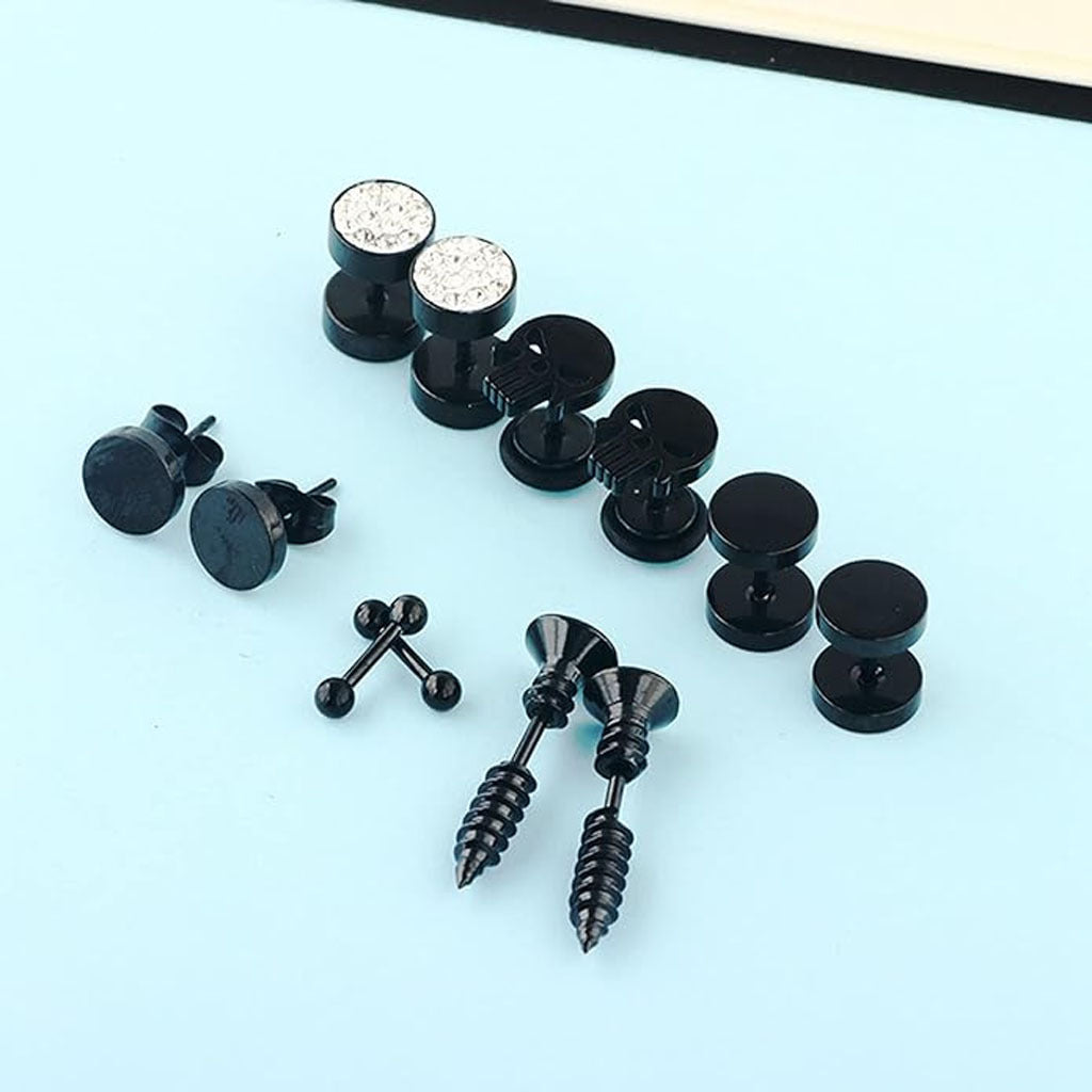 Trendy black earrings collection image 4