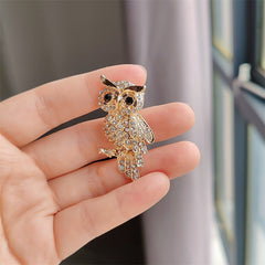Fashionable Owl Brooch with Unique Design