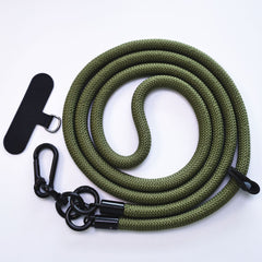 Close-up of nylon phone lanyard design