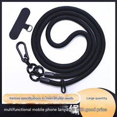 Close-up of nylon phone lanyard design