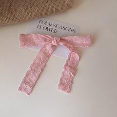 Handmade yellow bow hair clip for kids