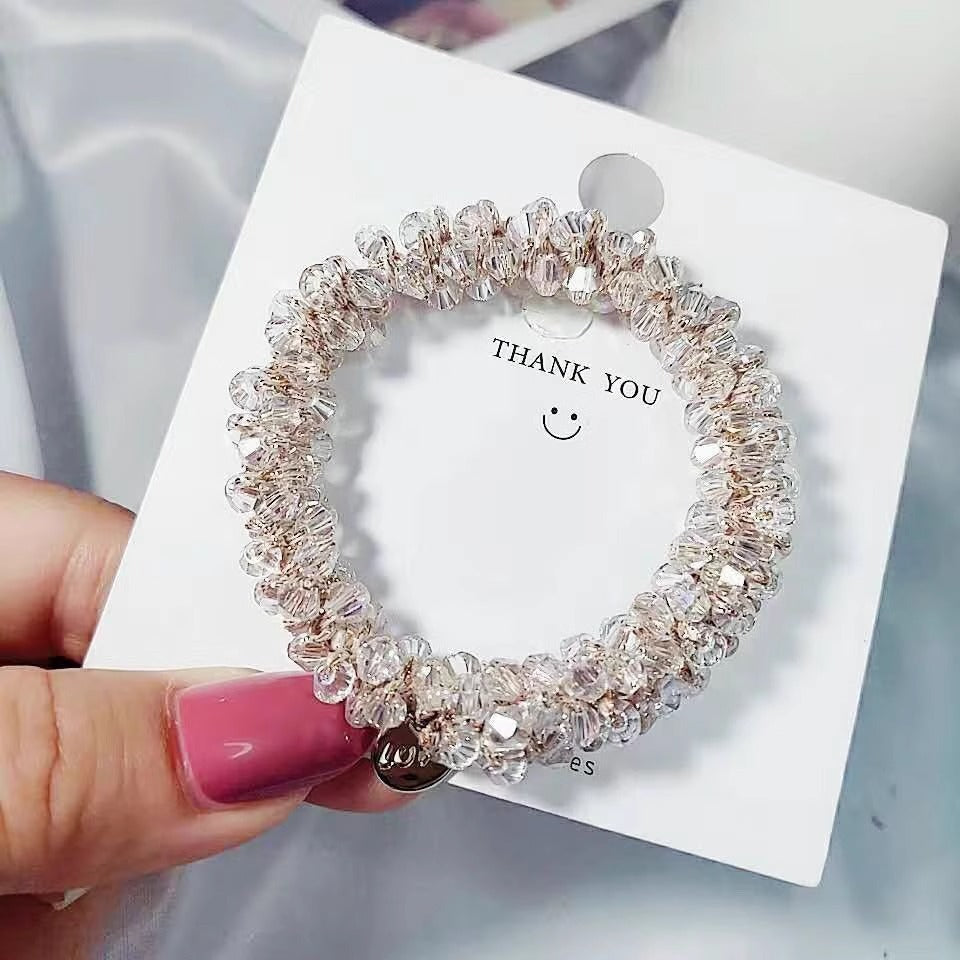 Chic Korean Pearl Hair Tie Bracelet Image 4