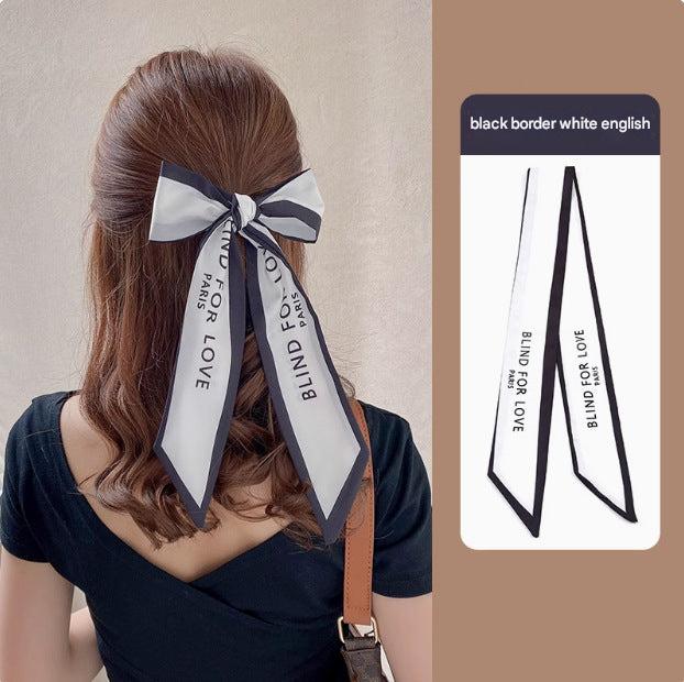 Close-up of Polyester Hair Scarf design