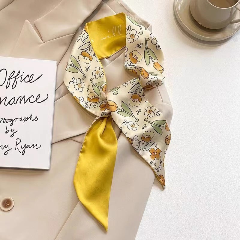 Close-up of Polyester Hair Scarf design