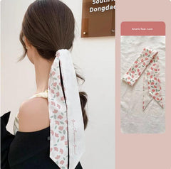 Vintage Hair Scarf headband in outdoor setting